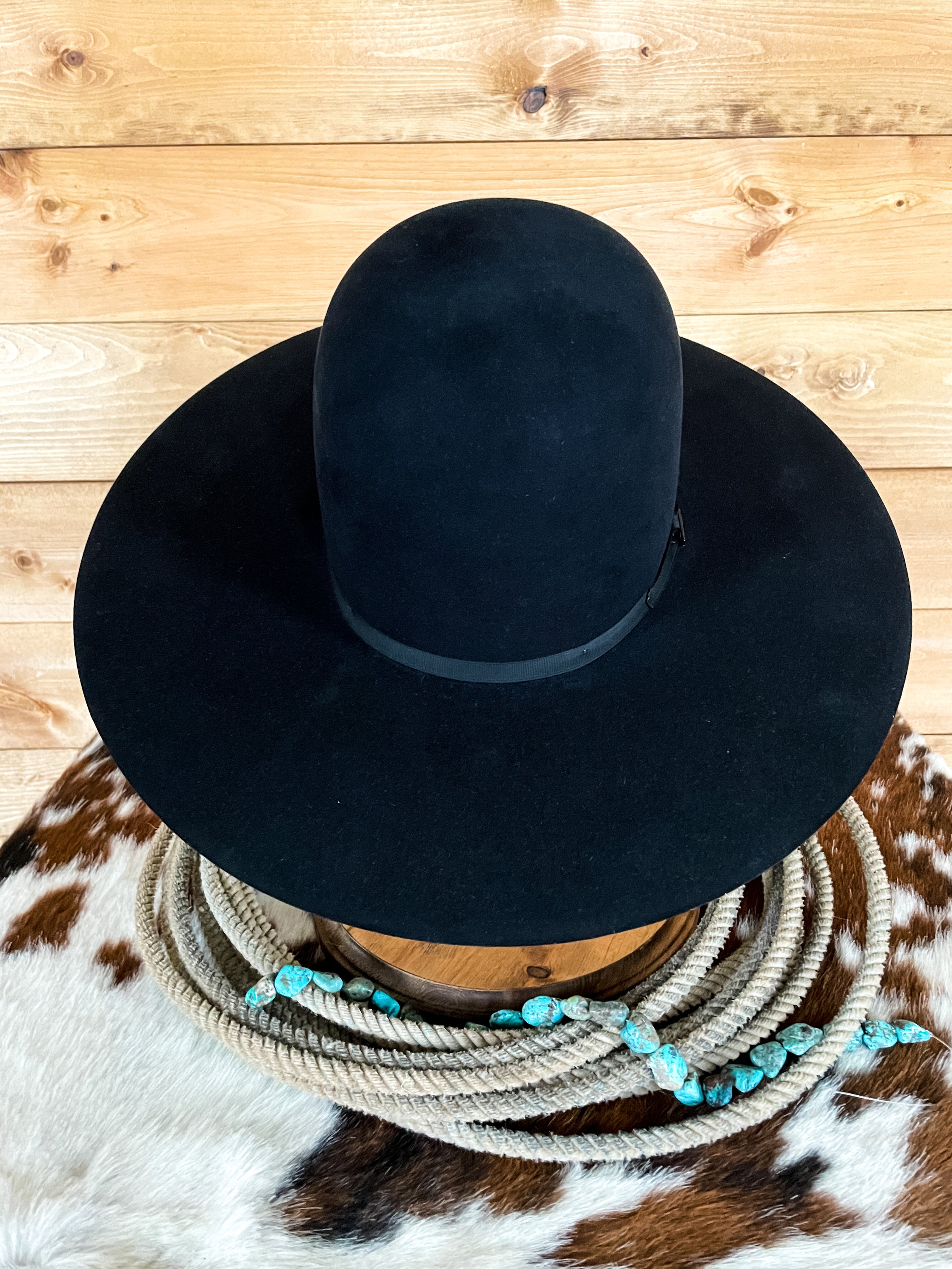 Jumpin’ Jack Flash Custom Open Crown Hat Open Crown Felt Cowboy Hat - Etsy main image 2