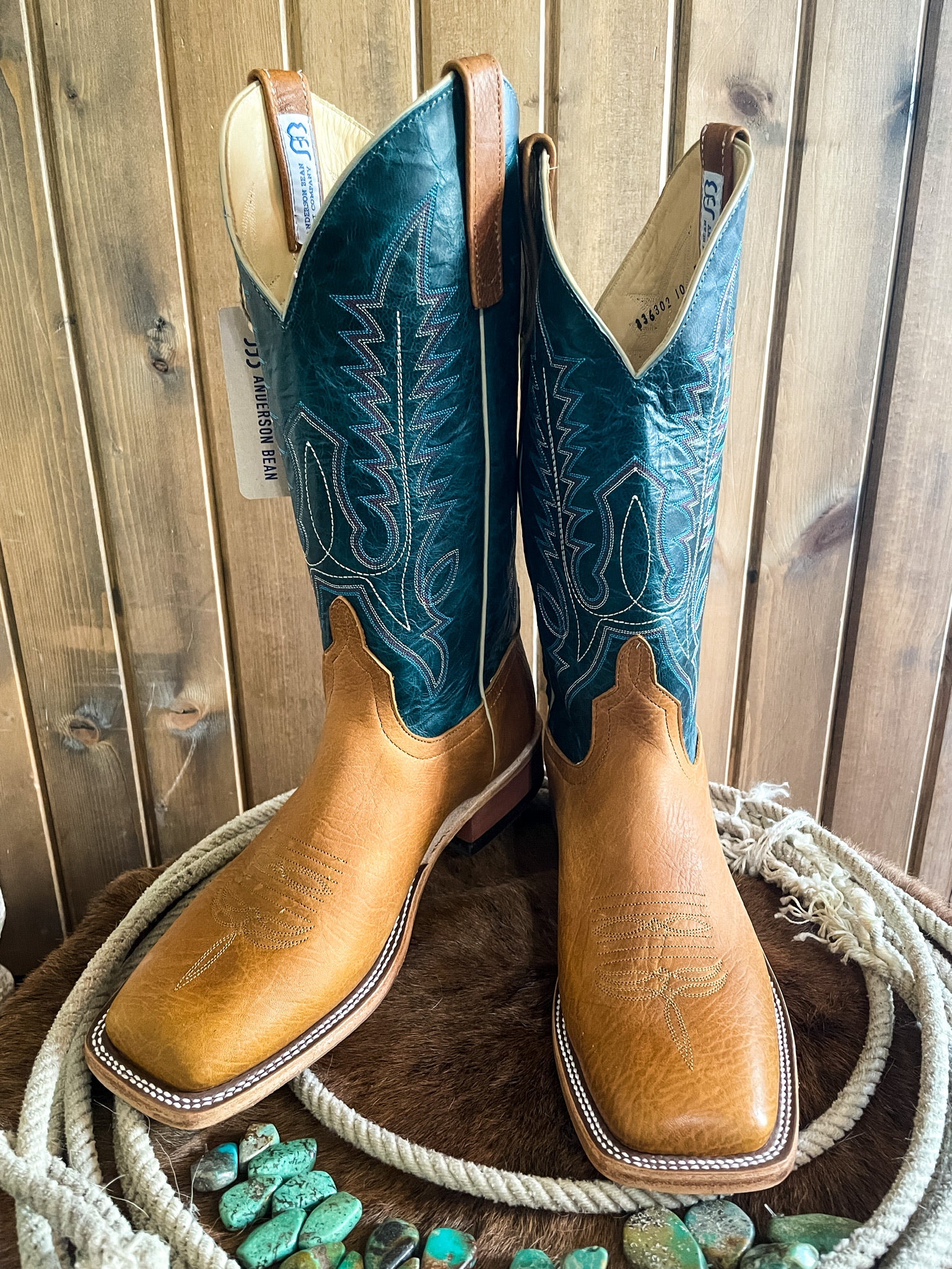 Anderson Bean Natural Twister Square Toe Boots | Ranch-Land