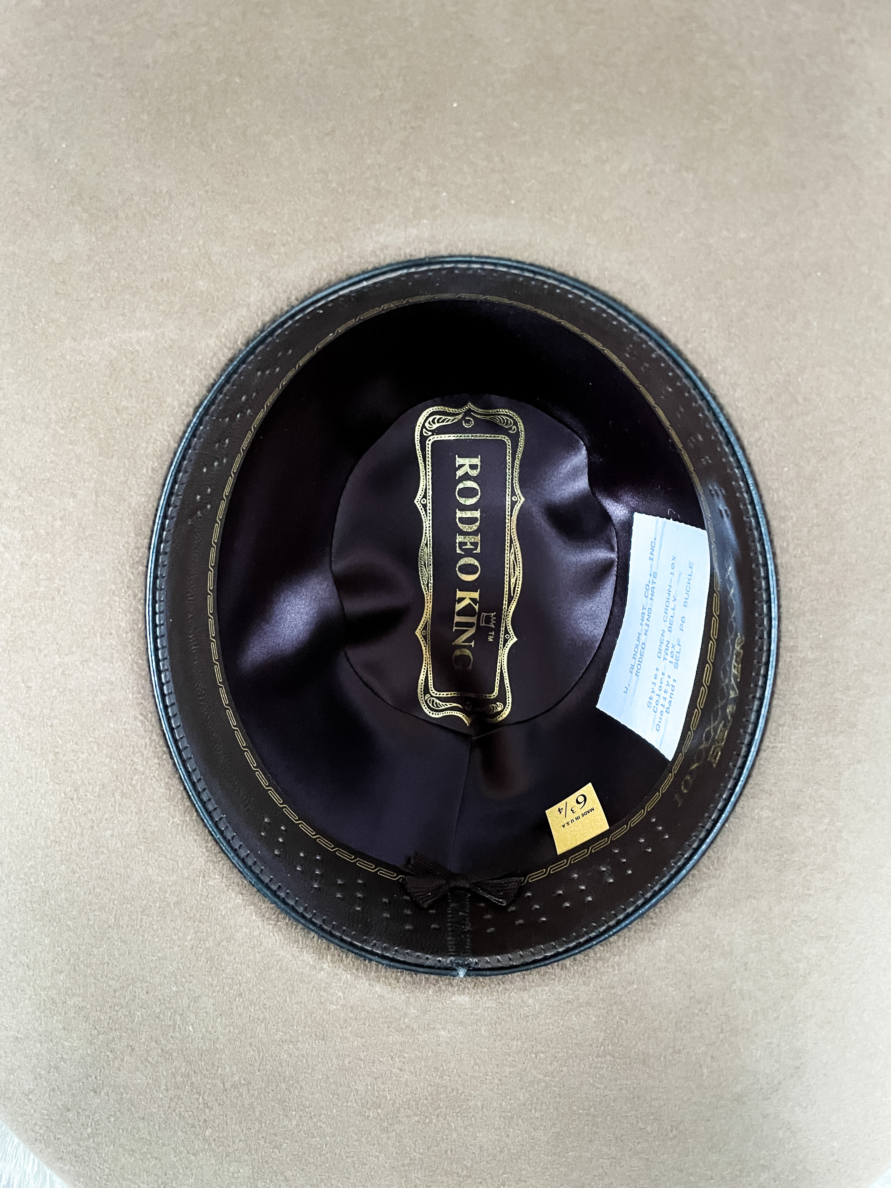 Rodeo King 10X Tan Belly Felt Hat Ranch-Land Western Store