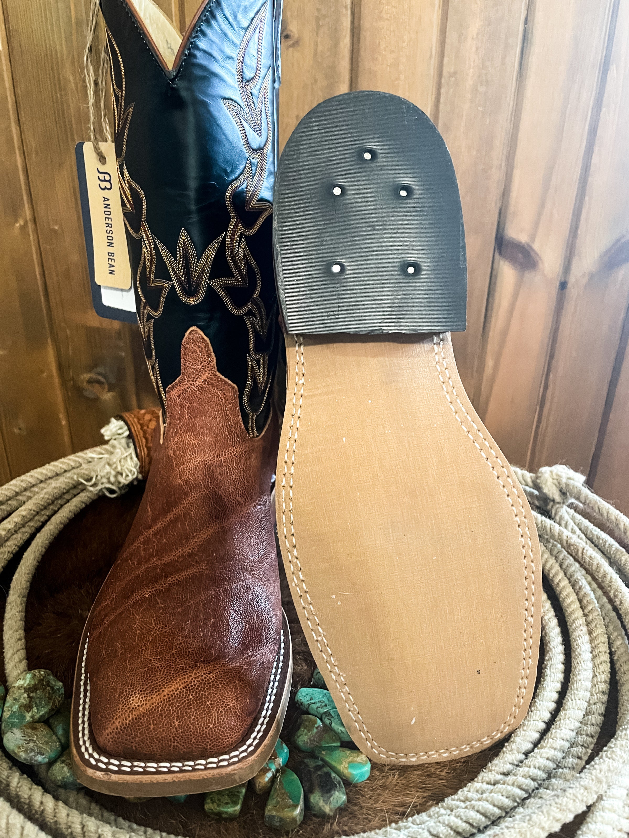 Anderson Bean Havannah Elephant Square Toe Boots | Ranch-Land