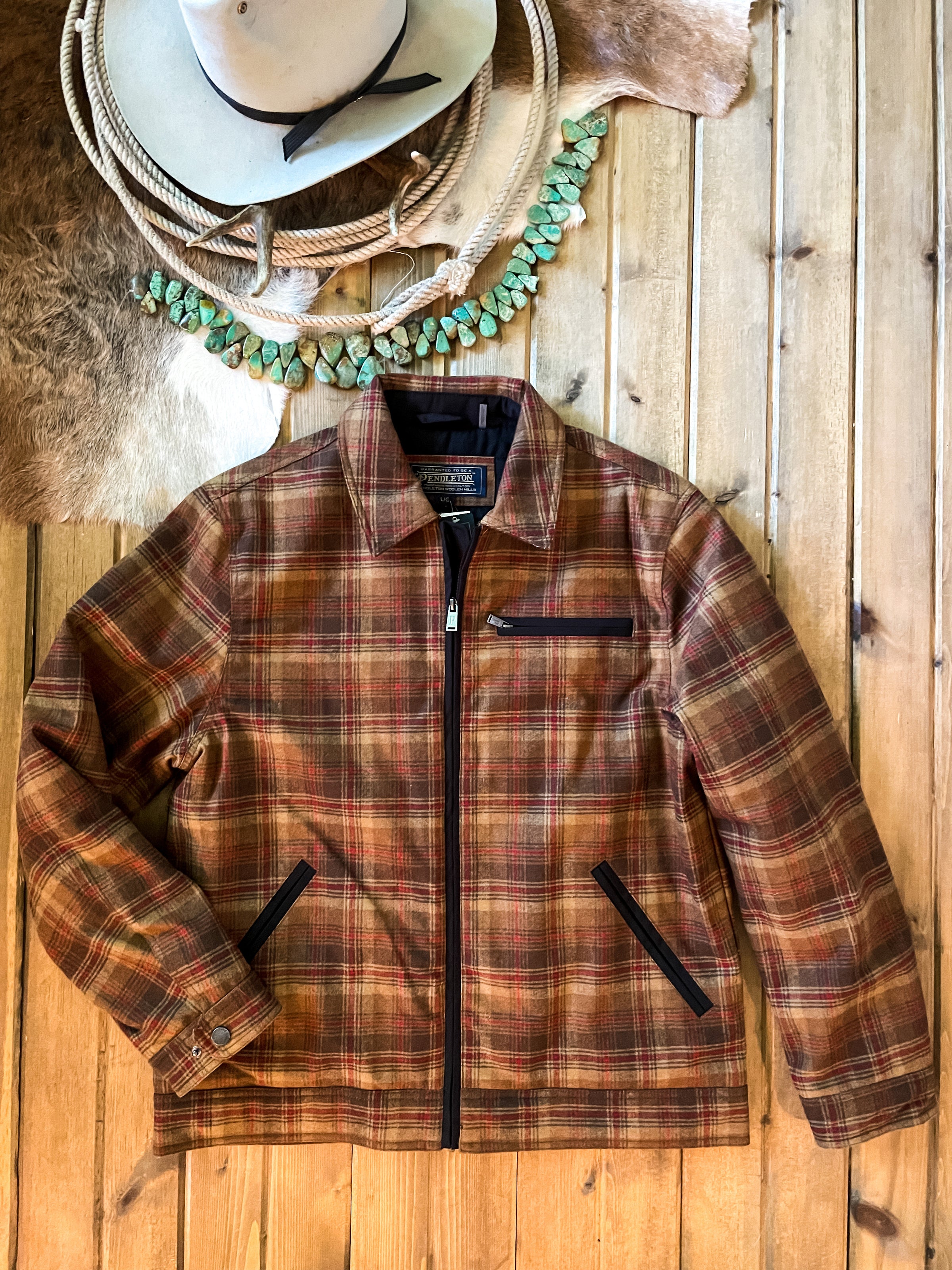 Pendleton Saddle Plaid Mt. Hood Standard Jacket | Ranch-Land