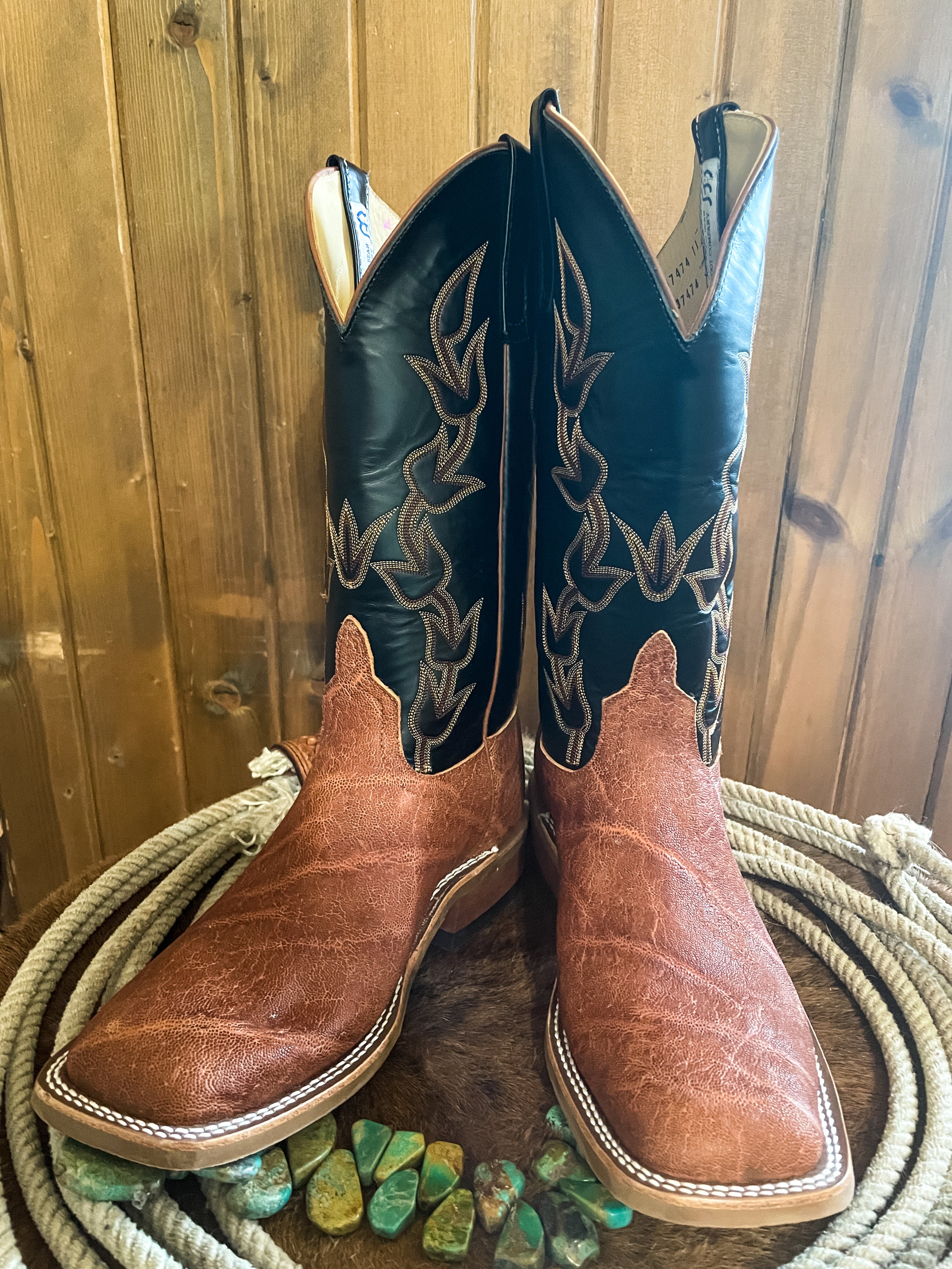 カナディアンドーム150 Anderson Bean Havannah Elephant Square Toe Boots | Ranch-Land
