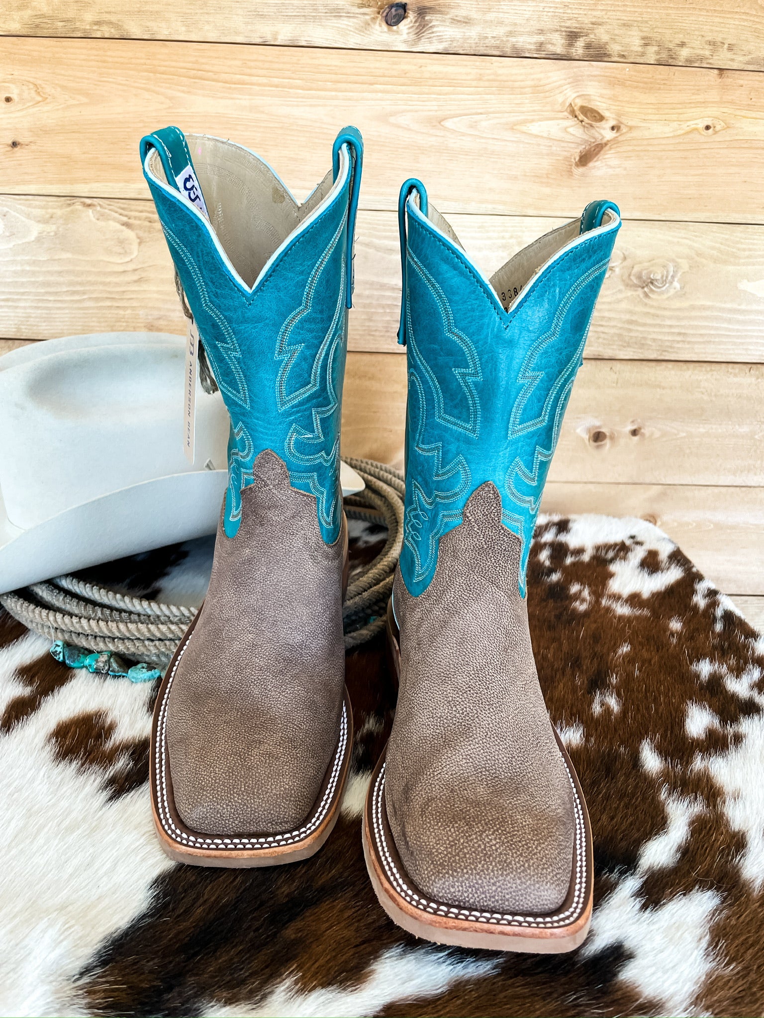 LL bean サドルシューズ 9 1/2D 約27.5cm Anderson Bean Eastwood Camel Square Toe Boots | Ranch-Land Western