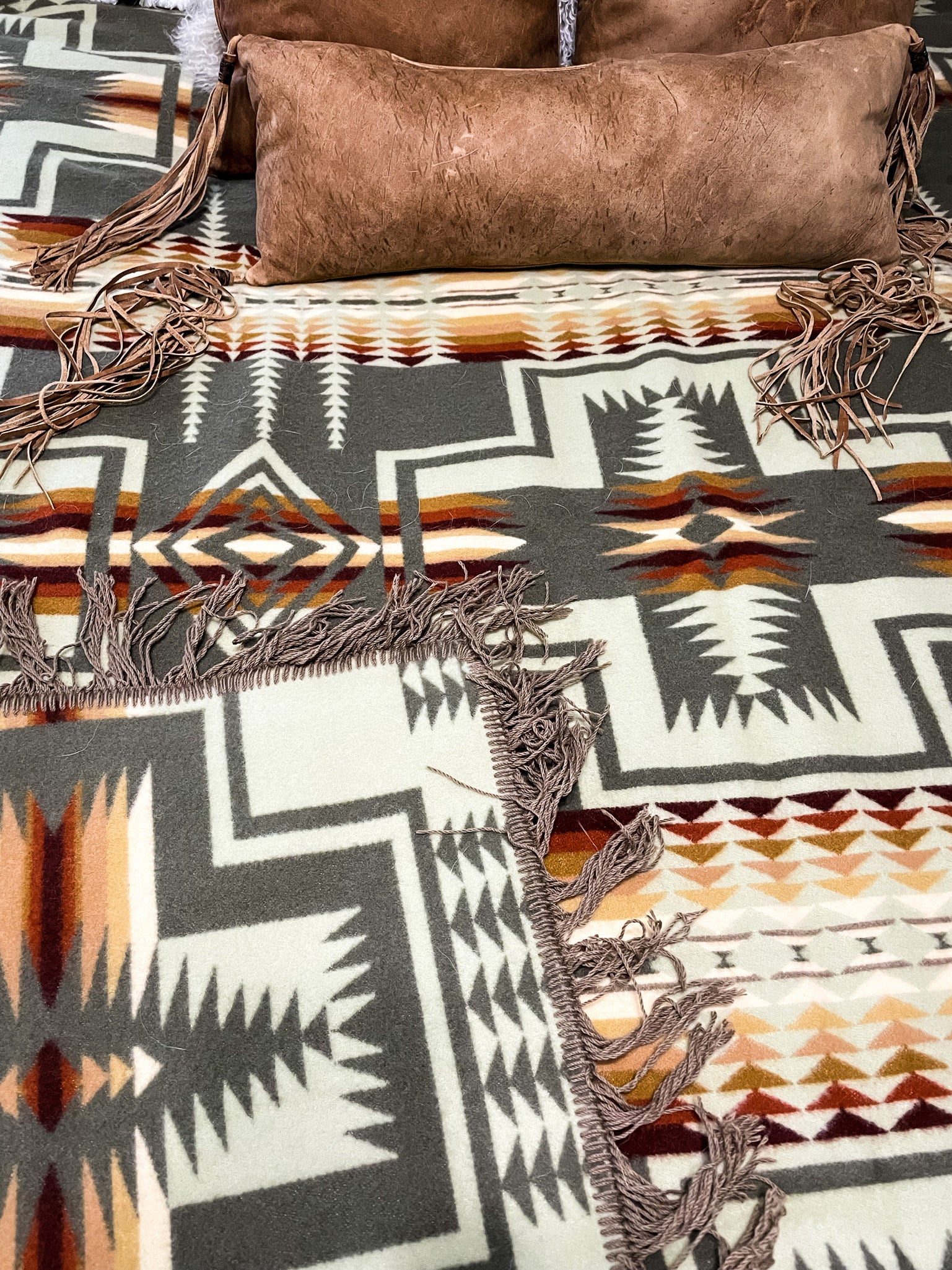 Pendleton Thyme Harding Wool Shawl Blanket Ranch-Land Western Store