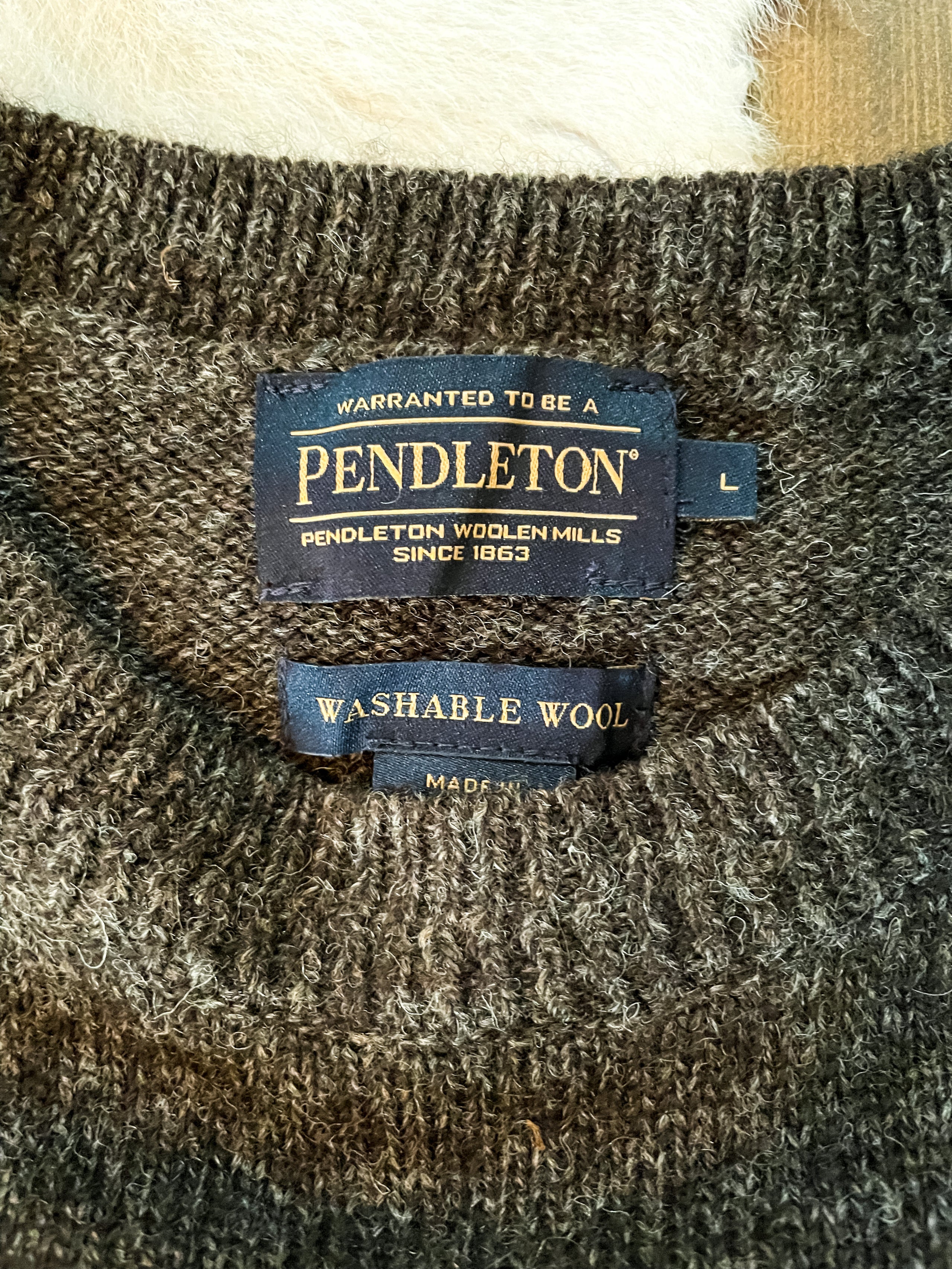 Pendleton washable wool sweater best sale