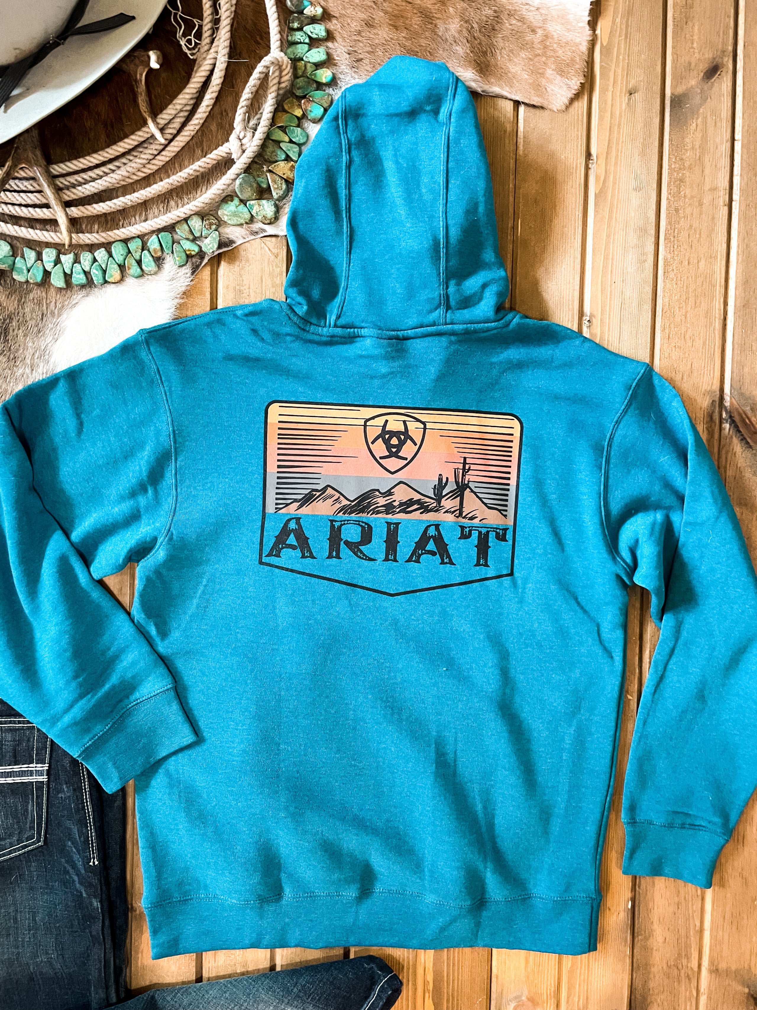 Ariat Southwest Blue Desert Sun Hoodie | Ranch-Land Western Store