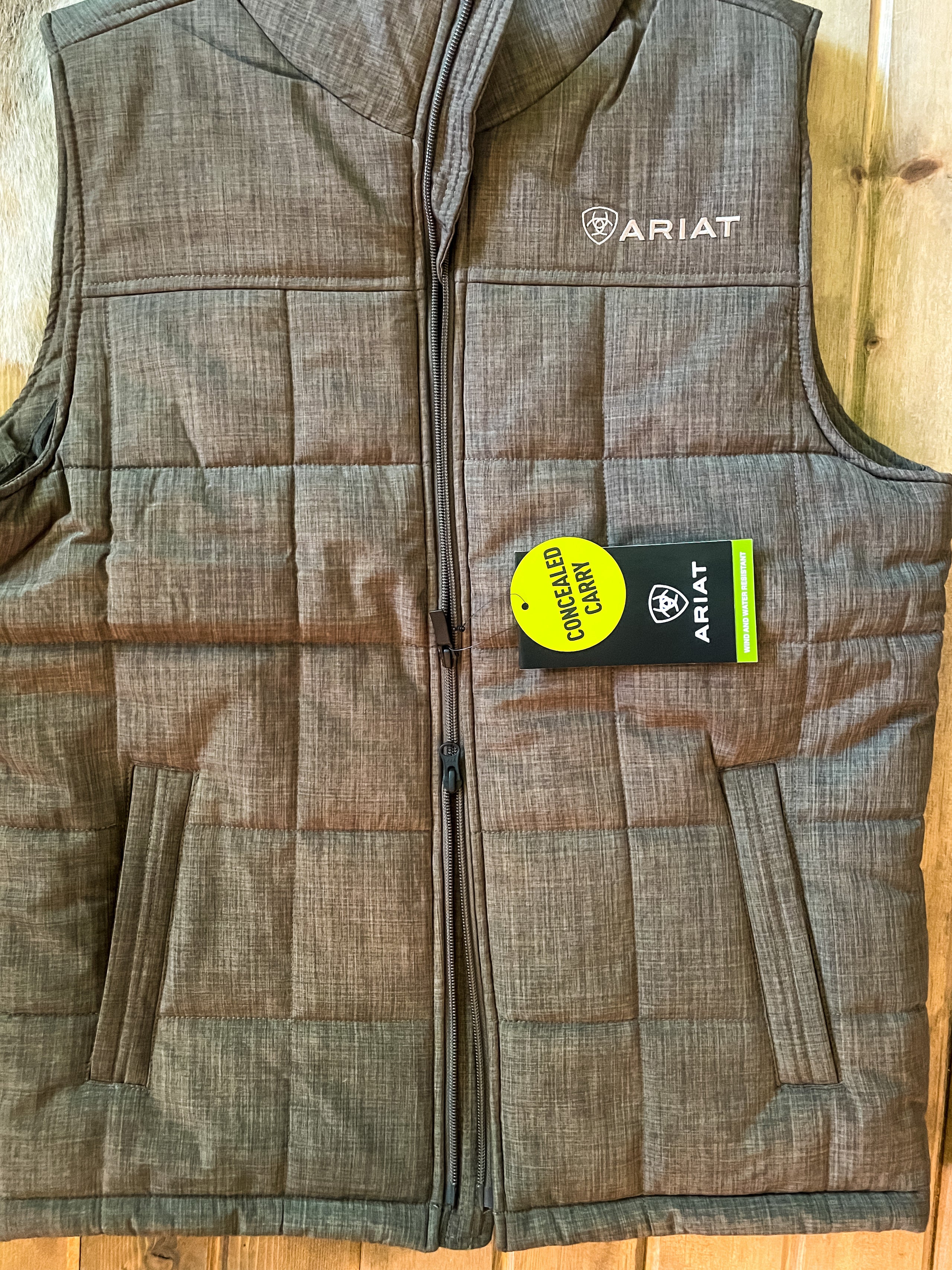 Ariat Crocodile Brown Crius Concealed Carry Vest