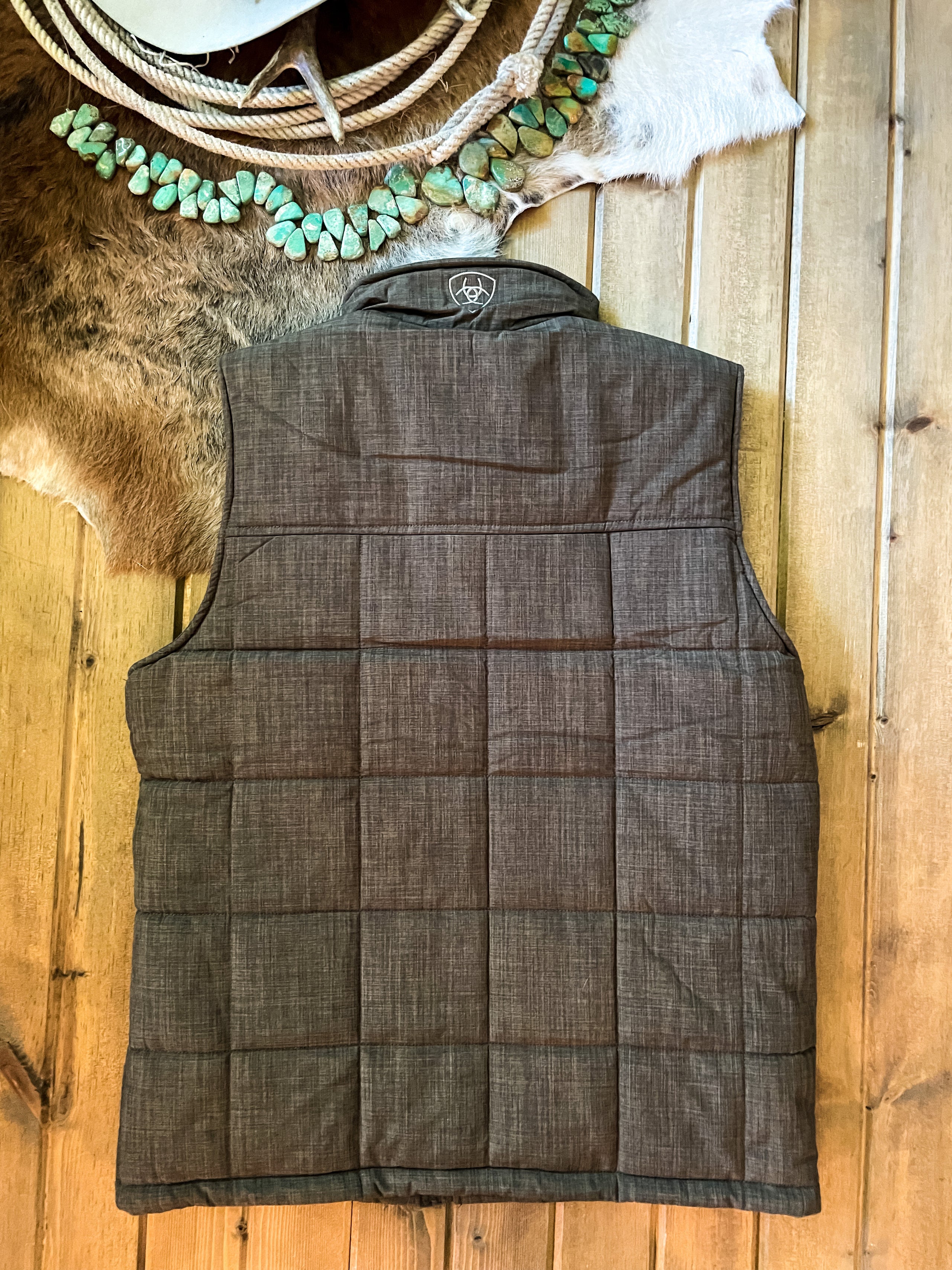 Ariat Crocodile Brown Crius Concealed Carry Vest