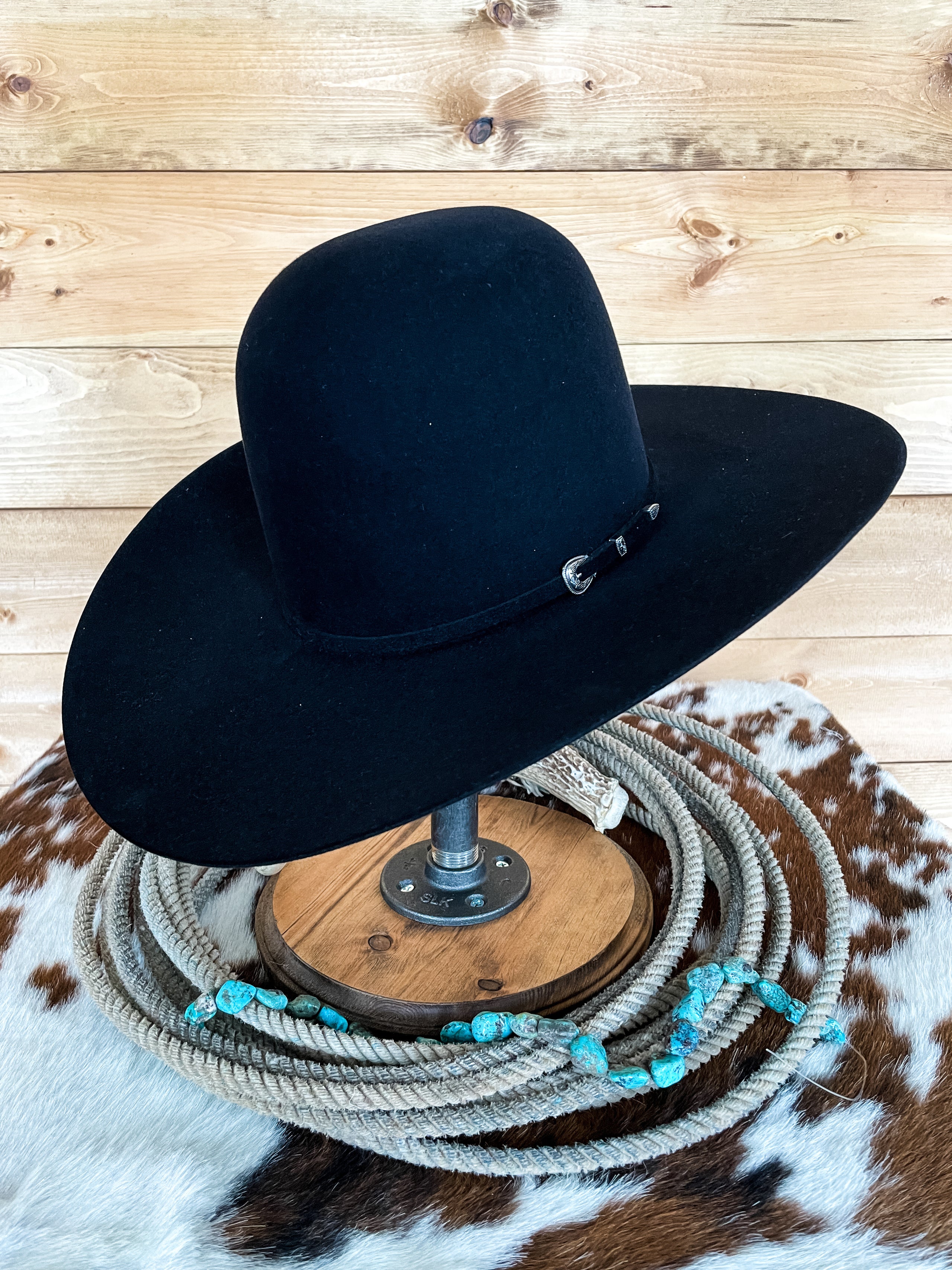 Rodeo king black felt hat on sale