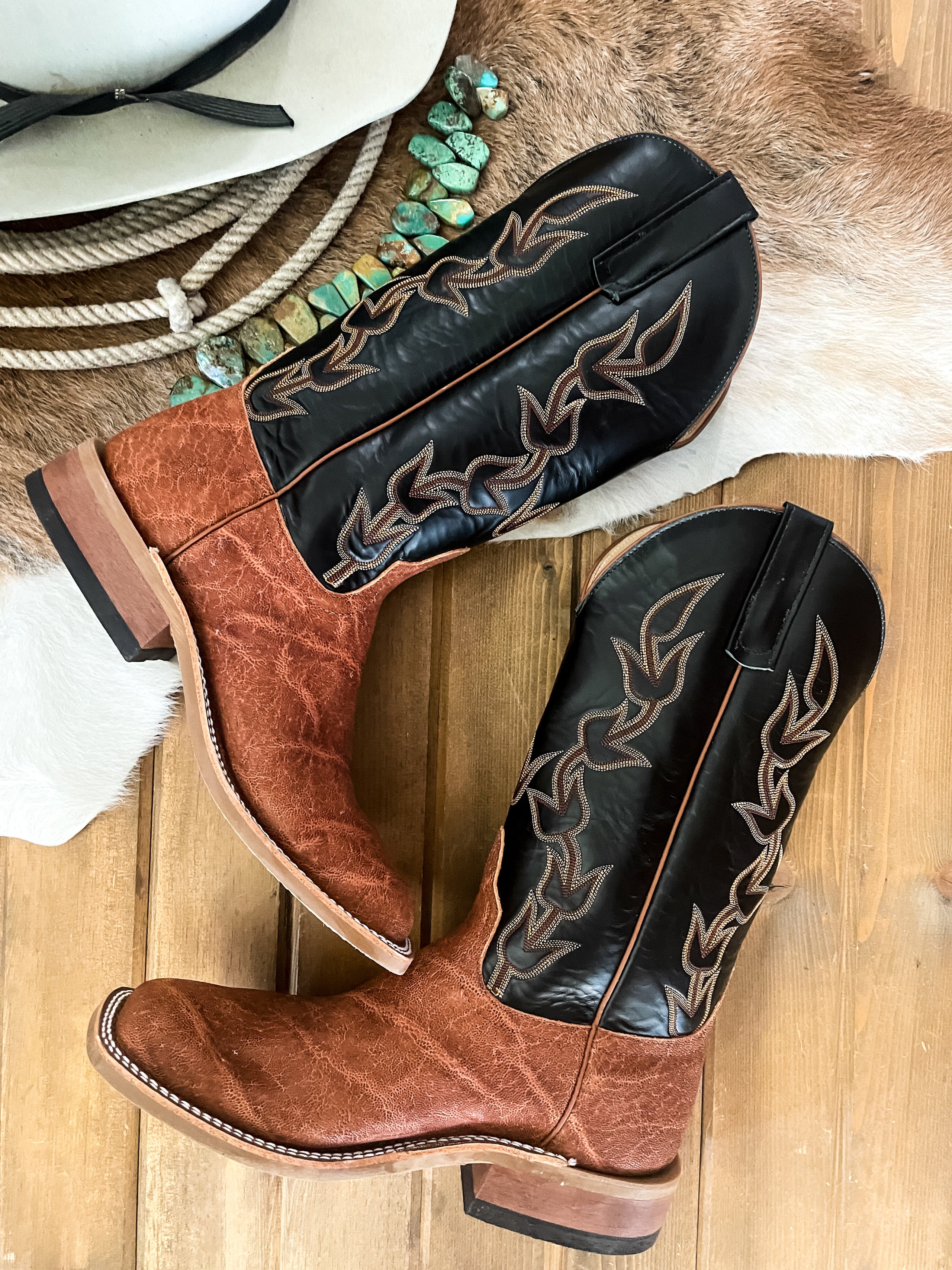 Anderson Bean Havannah Elephant Square Toe Boots Ranch Land Western Store